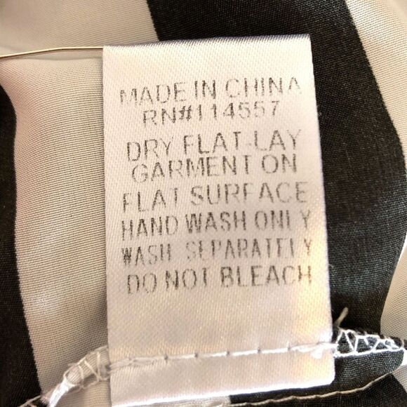 Lila Co Black White Striped Halter Top - Picture 4 of 4